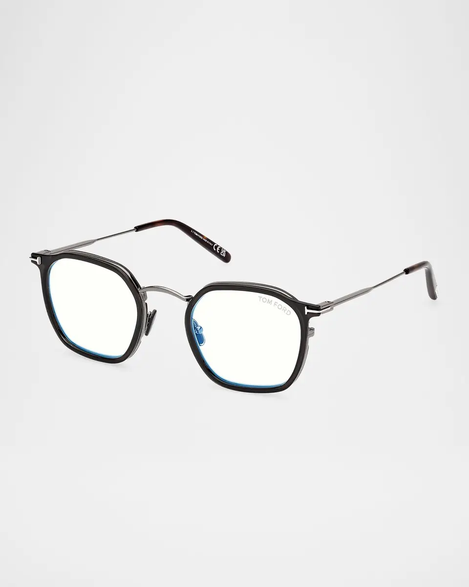 Tom Ford Men's FT5974-BM Square Blue-Block Optical Frames | Thumbnail 3 Tom Ford Men's FT5974-BM Square Blue-Block Optical Frames | Thumbnail 3