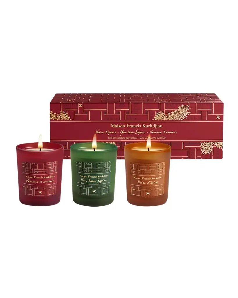 Maison Francis Kurkdjian Holiday Candle Trio, 3 x 2.6 oz. | Image 1 Maison Francis Kurkdjian Holiday Candle Trio, 3 x 2.6 oz. | Image 1