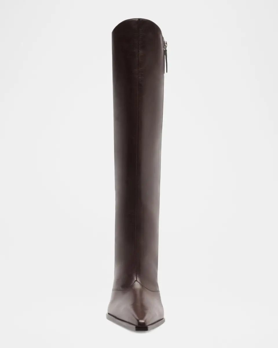 Schutz Raffaela Up Leather Block-Heel Knee-High Boots | Thumbnail 4 Schutz Raffaela Up Leather Block-Heel Knee-High Boots | Thumbnail 4