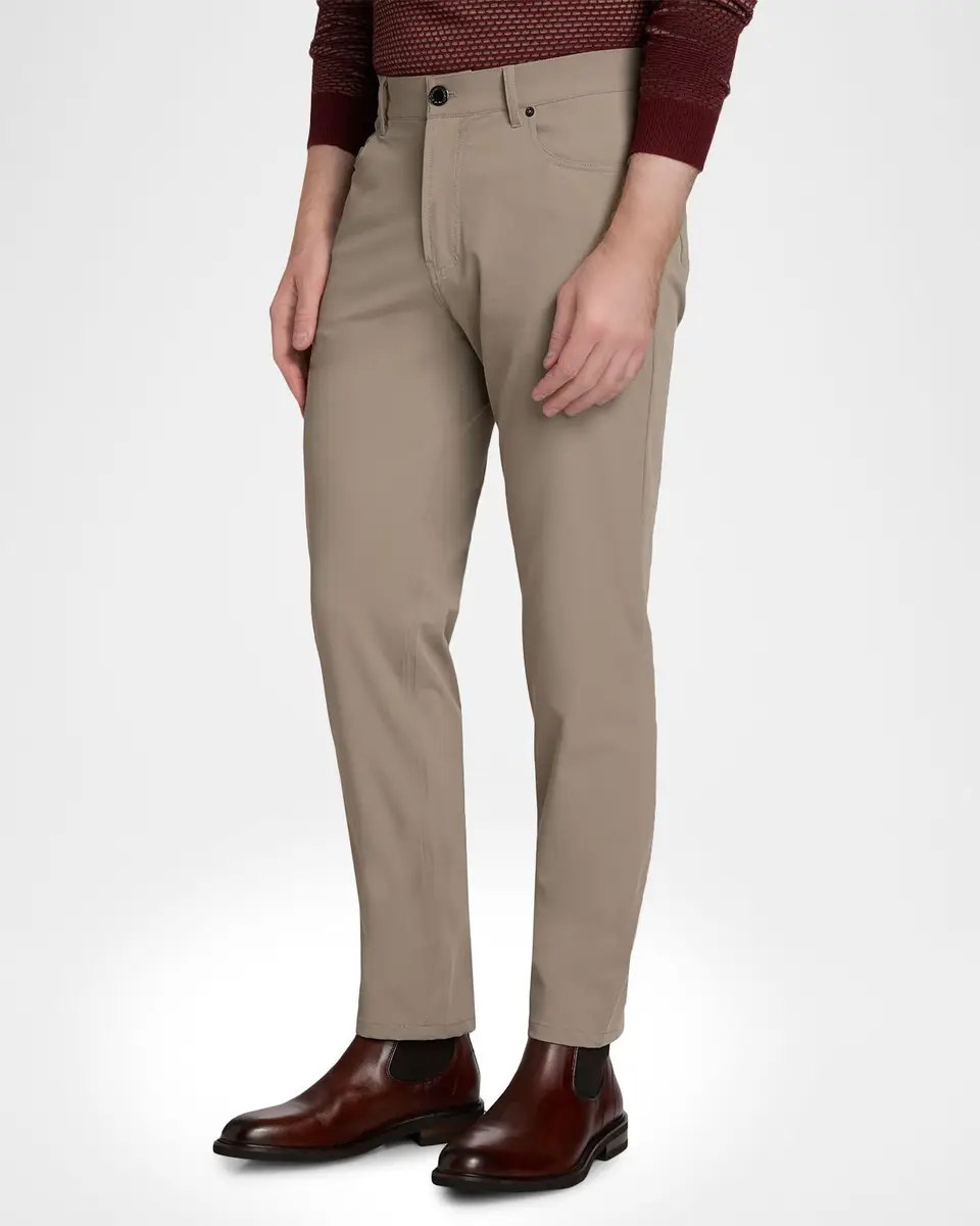 Emporio Armani Men's Nylon Stretch Slim Five-Pocket Pants | Thumbnail 3