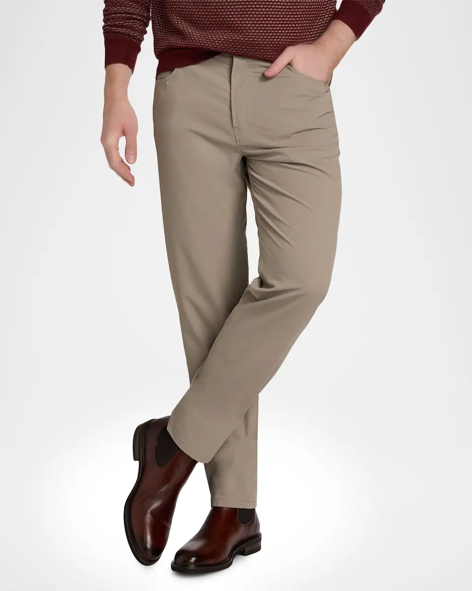Emporio Armani Men's Nylon Stretch Slim Five-Pocket Pants | Thumbnail 6