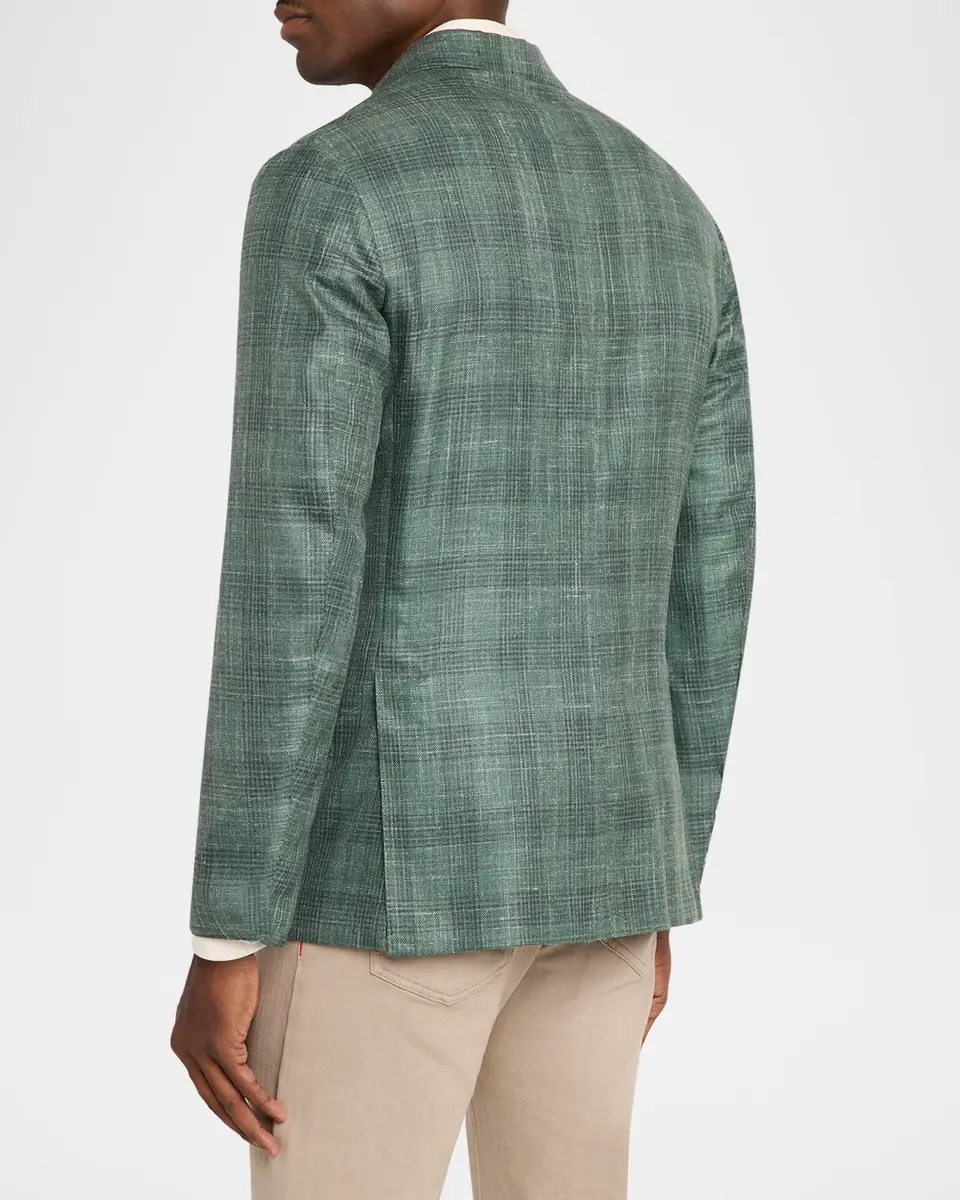 Sartorio Men's Check Wool-Linen Sport Coat | Thumbnail 3 Sartorio Men's Check Wool-Linen Sport Coat | Thumbnail 3