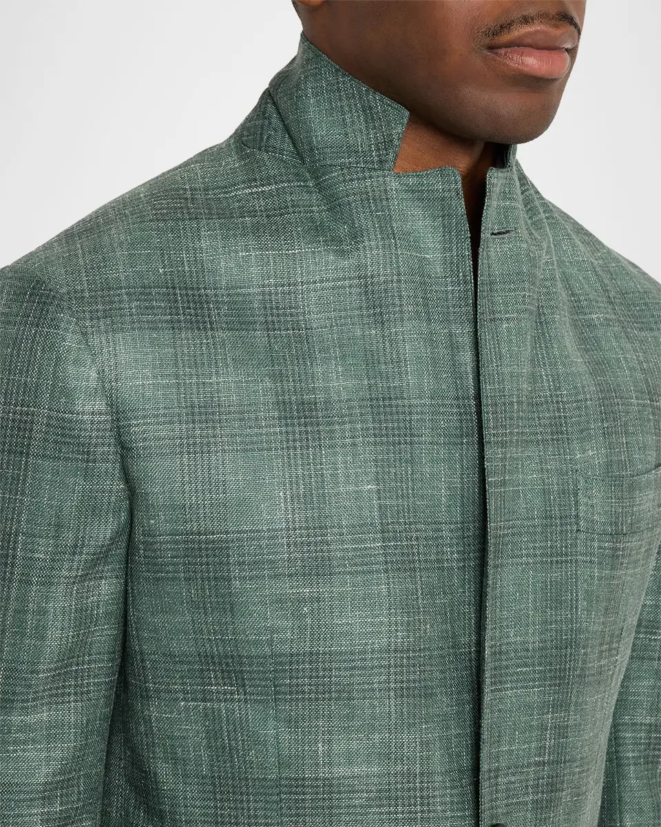 Sartorio Men's Check Wool-Linen Sport Coat | Thumbnail 7 Sartorio Men's Check Wool-Linen Sport Coat | Thumbnail 7
