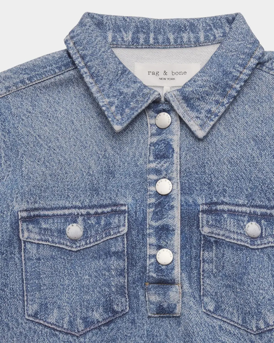 rag & bone Kid's Mini Miramar Terry Polo Shirt | Thumbnail 3 rag & bone Kid's Mini Miramar Terry Polo Shirt | Thumbnail 3