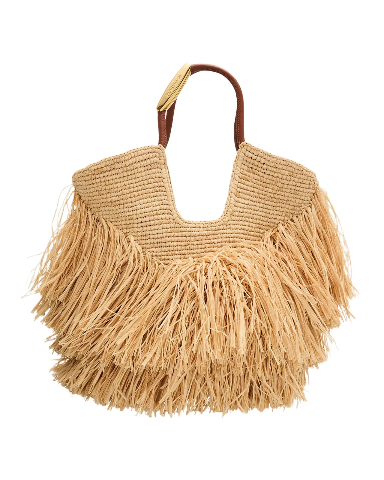 Goldentime Medium Fringed Tote Bag Goldentime Medium Fringed Tote Bag