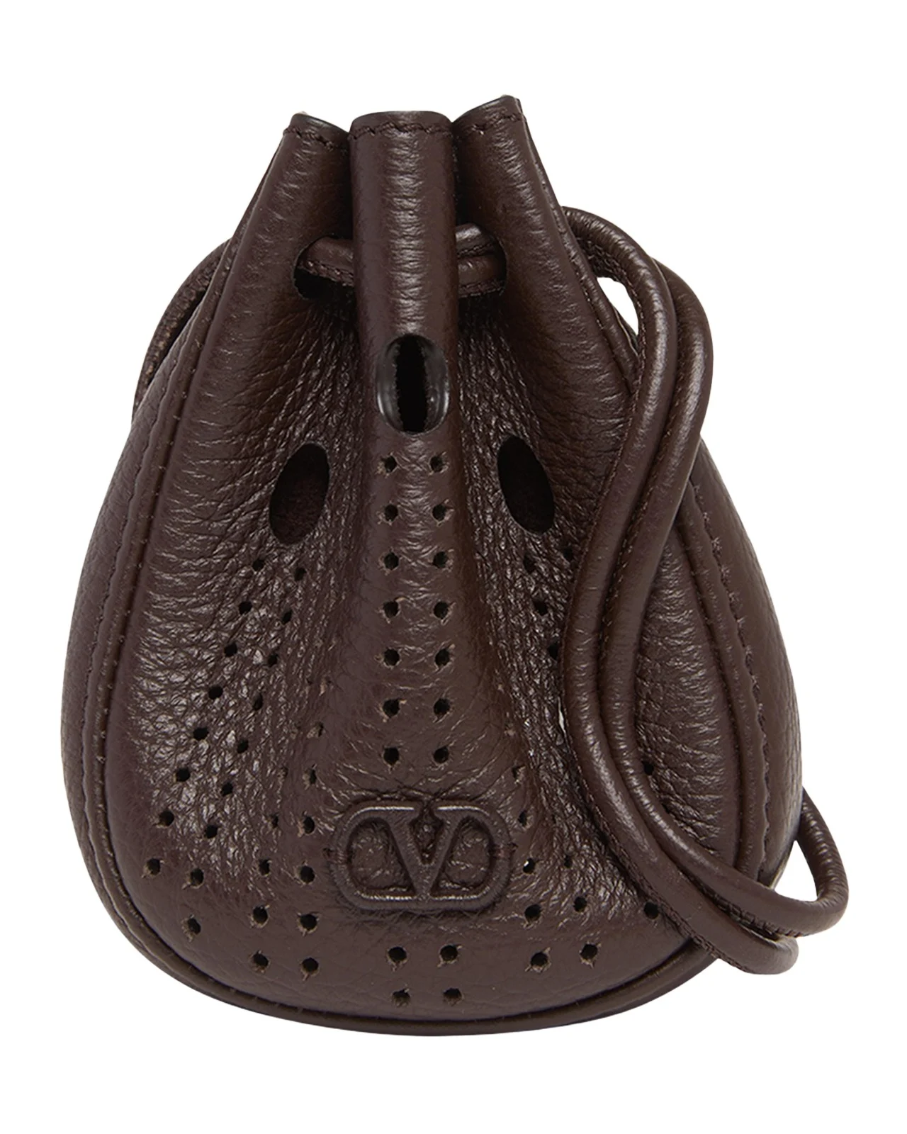 Valentino Garavani Men's Mini Drawstring Bag in Grained Leather