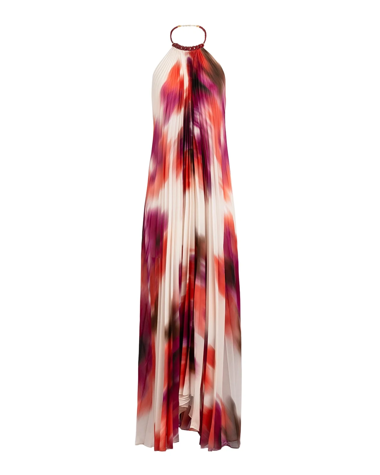 Constanza Pleated Halter Maxi Dress Constanza Pleated Halter Maxi Dress