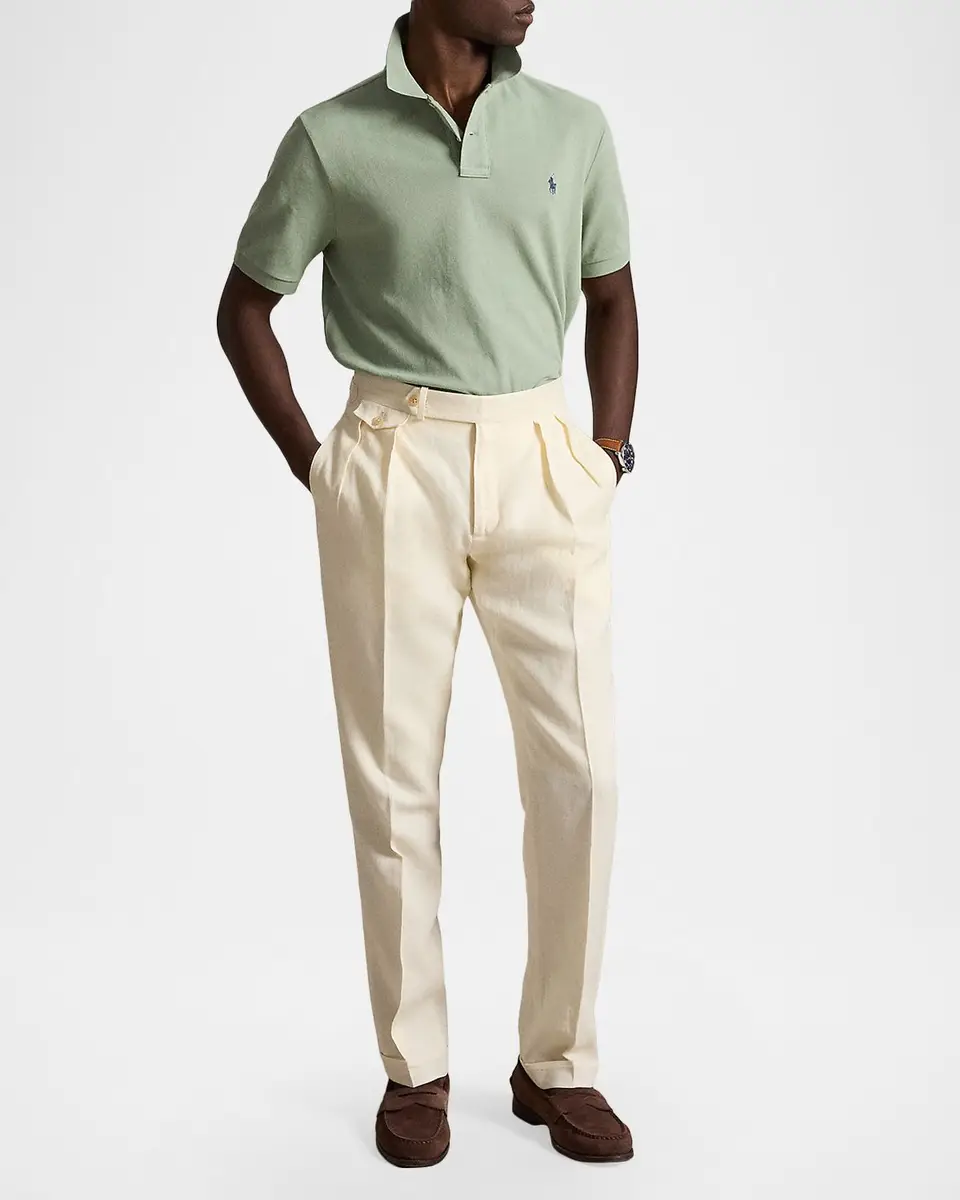 Polo Ralph Lauren Men's Basic Mesh Cotton Polo Shirt | Thumbnail 2 Polo Ralph Lauren Men's Basic Mesh Cotton Polo Shirt | Thumbnail 2
