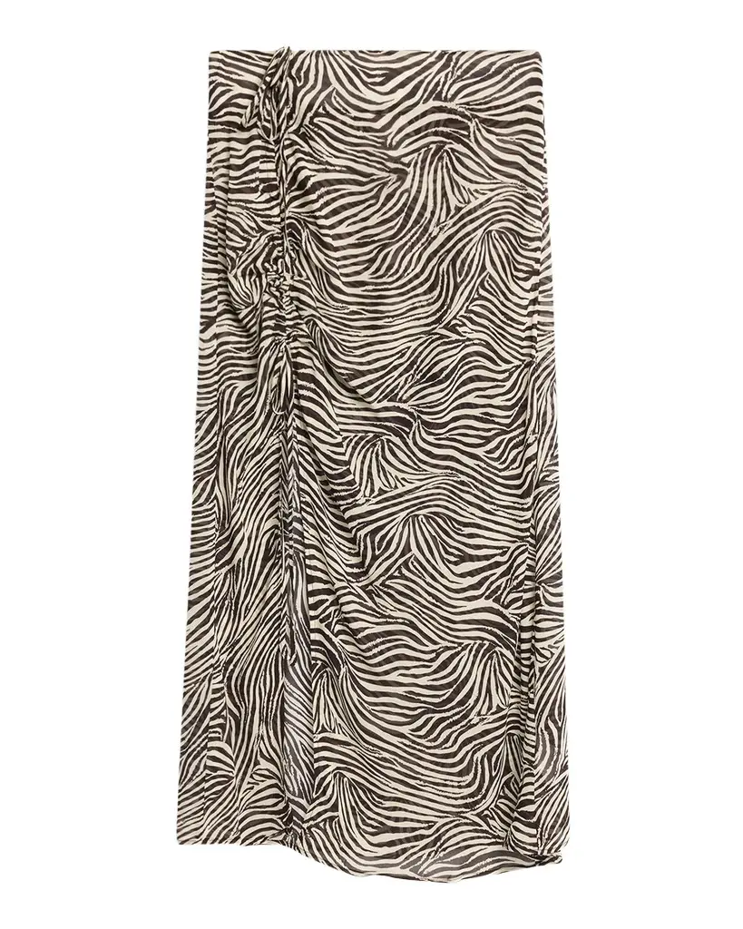 N/NICHOLAS Lia Zebra Midi Skirt | Image 1 N/NICHOLAS Lia Zebra Midi Skirt | Image 1