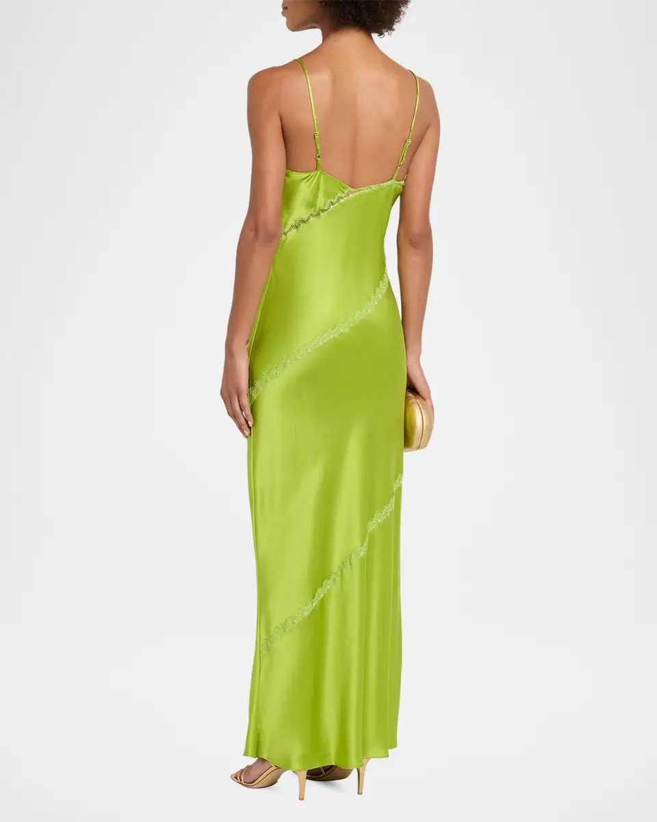 Sablyn Cece Lace Inset Satin Maxi Dress | Thumbnail 3