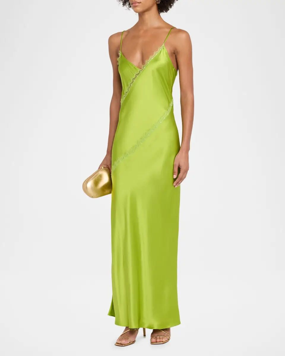 Sablyn Cece Lace Inset Satin Maxi Dress | Thumbnail 4