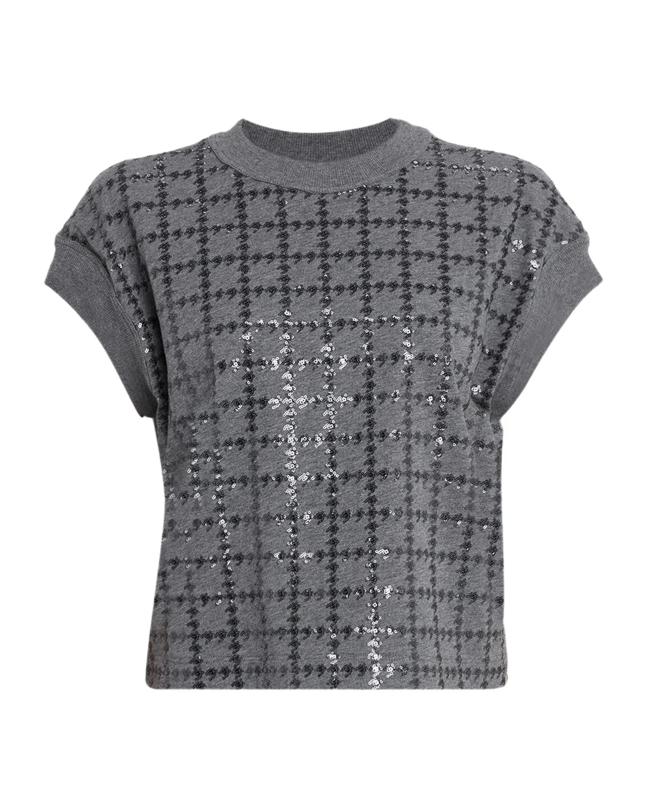 Micro Sequin Cotton Tank Top Micro Sequin Cotton Tank Top