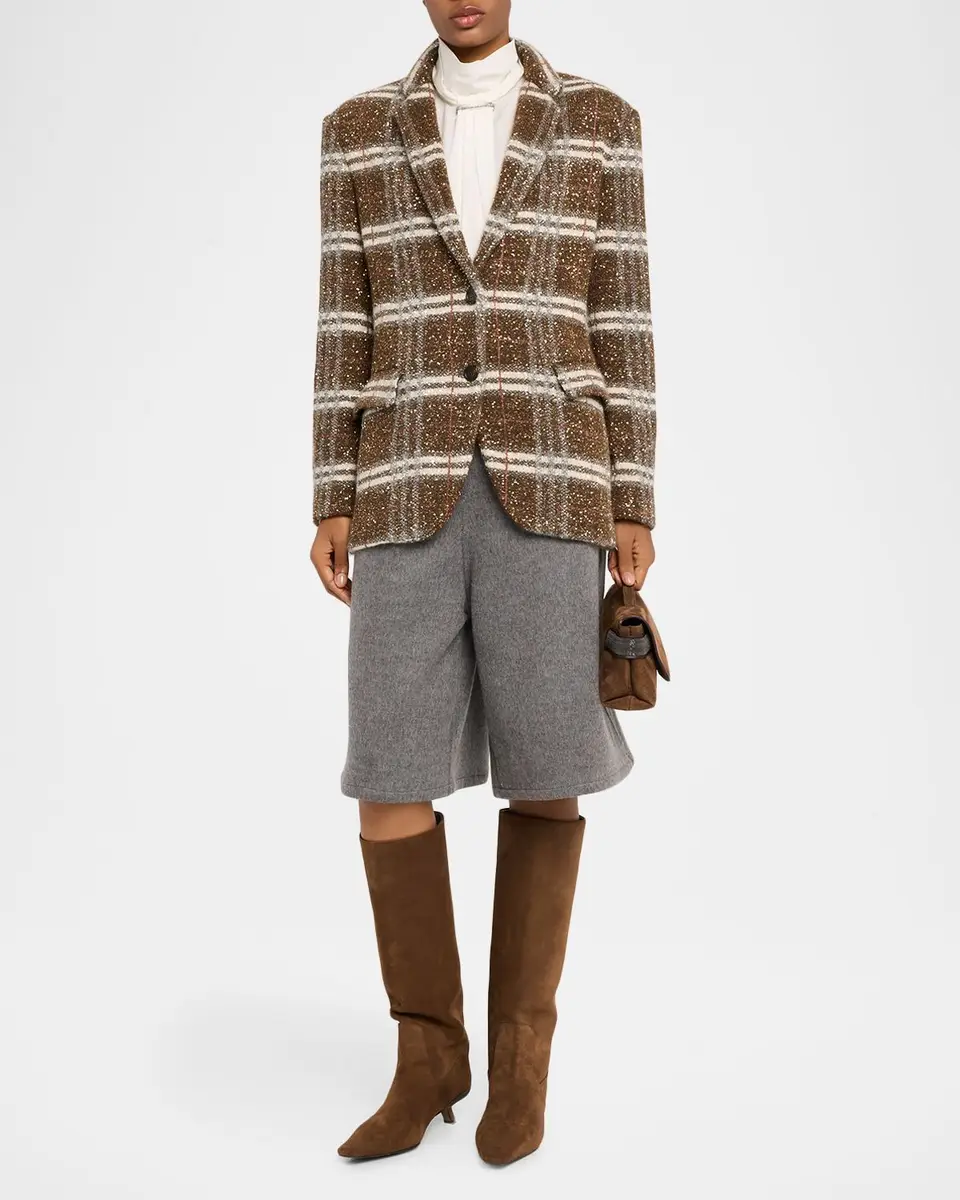 Brunello Cucinelli Virgin Wool Bermuda Shorts | Thumbnail 2
