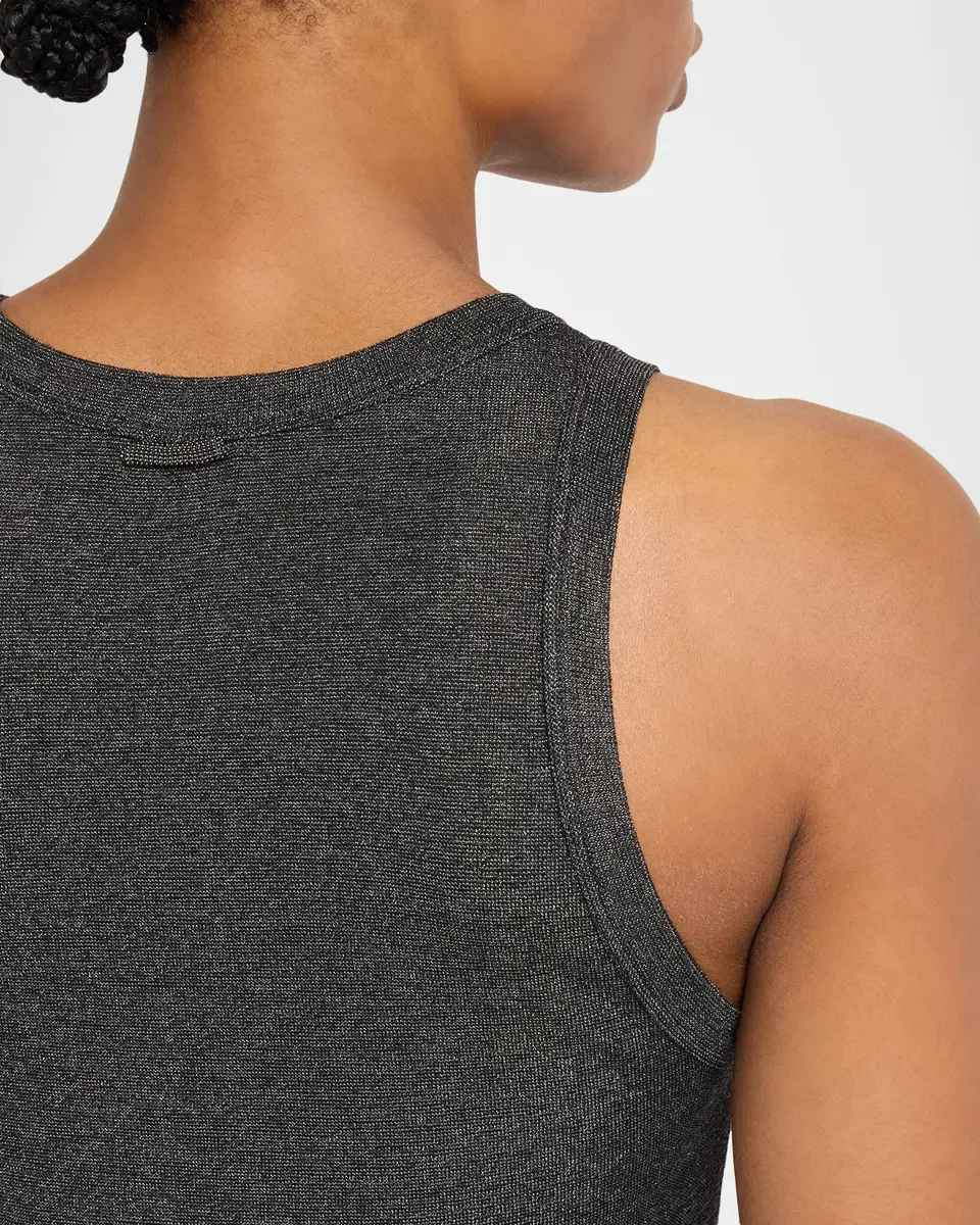 Brunello Cucinelli Shimmering Knit Sleeveless Blouse | Thumbnail 5 Brunello Cucinelli Shimmering Knit Sleeveless Blouse | Thumbnail 5