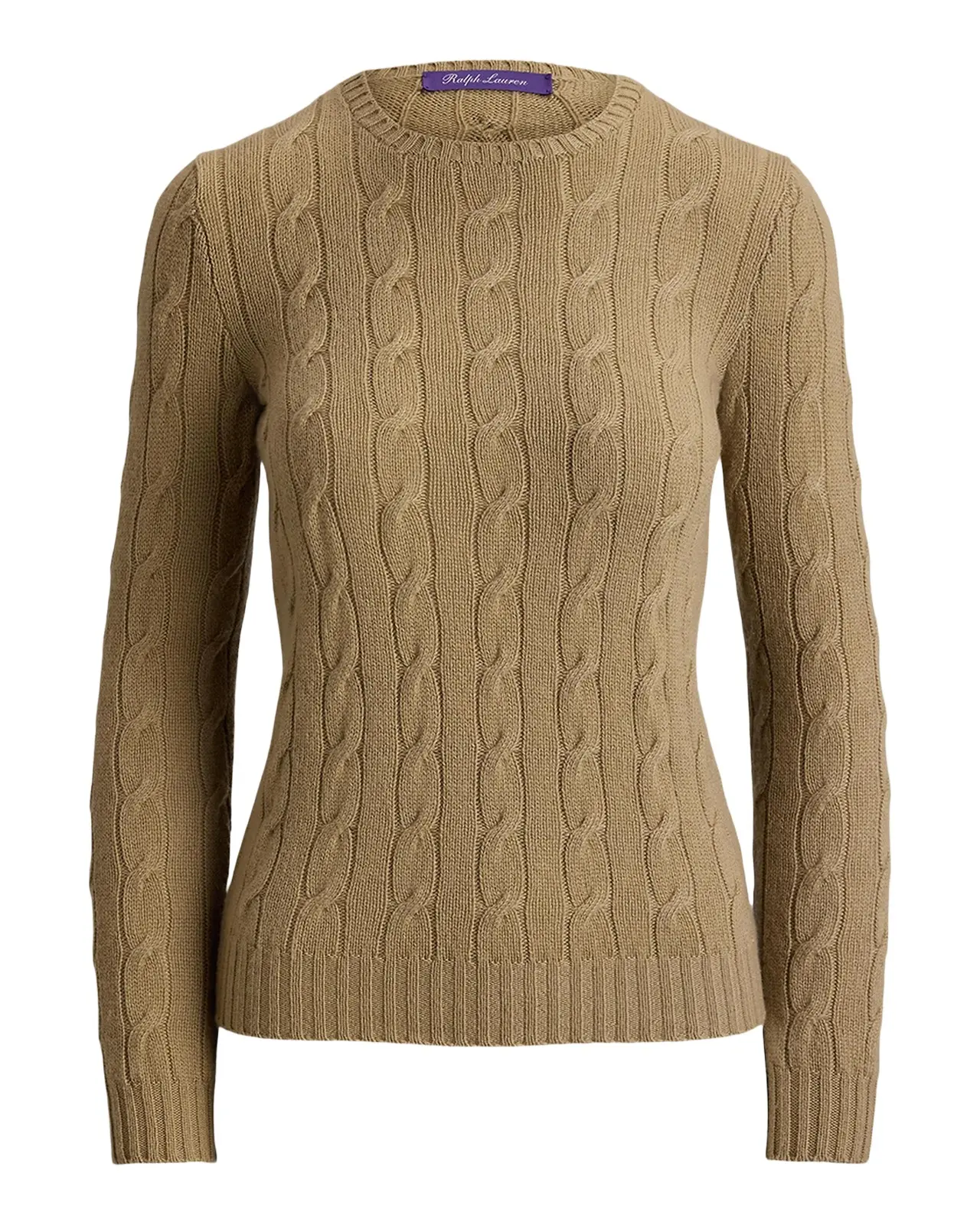 Cable-Knit Cashmere Crewneck Sweater Cable-Knit Cashmere Crewneck Sweater