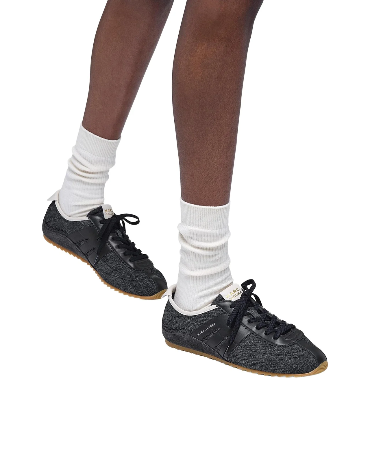 The 400 Bleecker Denim and Leather Low-Top Sneakers The 400 Bleecker Denim and Leather Low-Top Sneakers