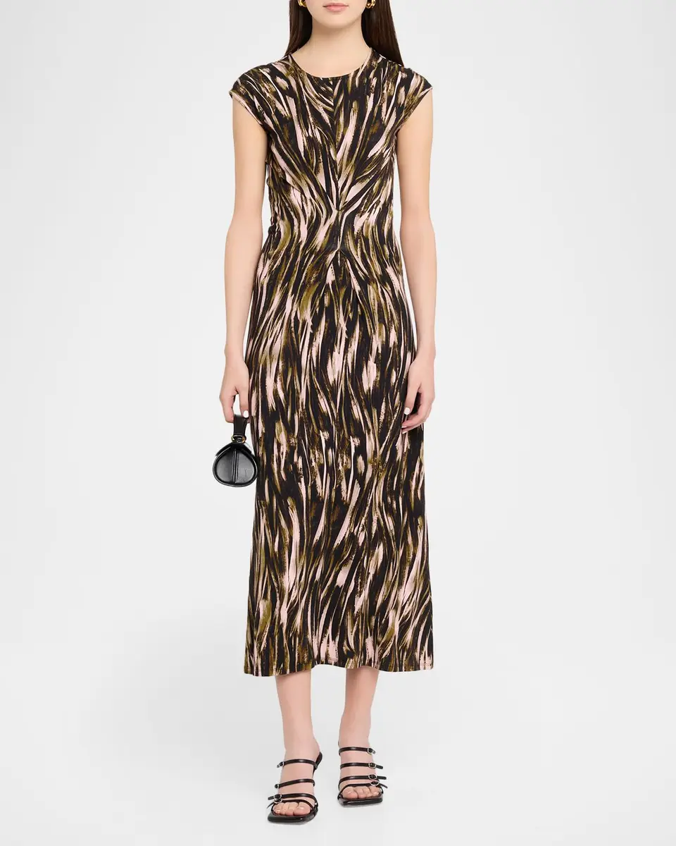 Proenza Schouler White Label Natalie Printed Jersey Midi Dress | Thumbnail 2 Proenza Schouler White Label Natalie Printed Jersey Midi Dress | Thumbnail 2