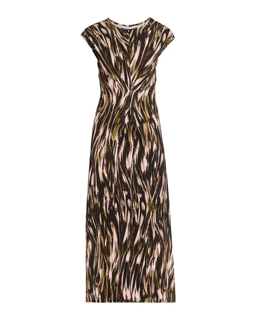 Proenza Schouler White Label Natalie Printed Jersey Midi Dress | Image 1 Proenza Schouler White Label Natalie Printed Jersey Midi Dress | Image 1