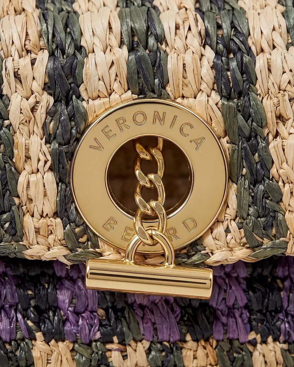 Veronica Beard Anchor Striped Raffia Clutch Bag | Thumbnail 3 Veronica Beard Anchor Striped Raffia Clutch Bag | Thumbnail 3