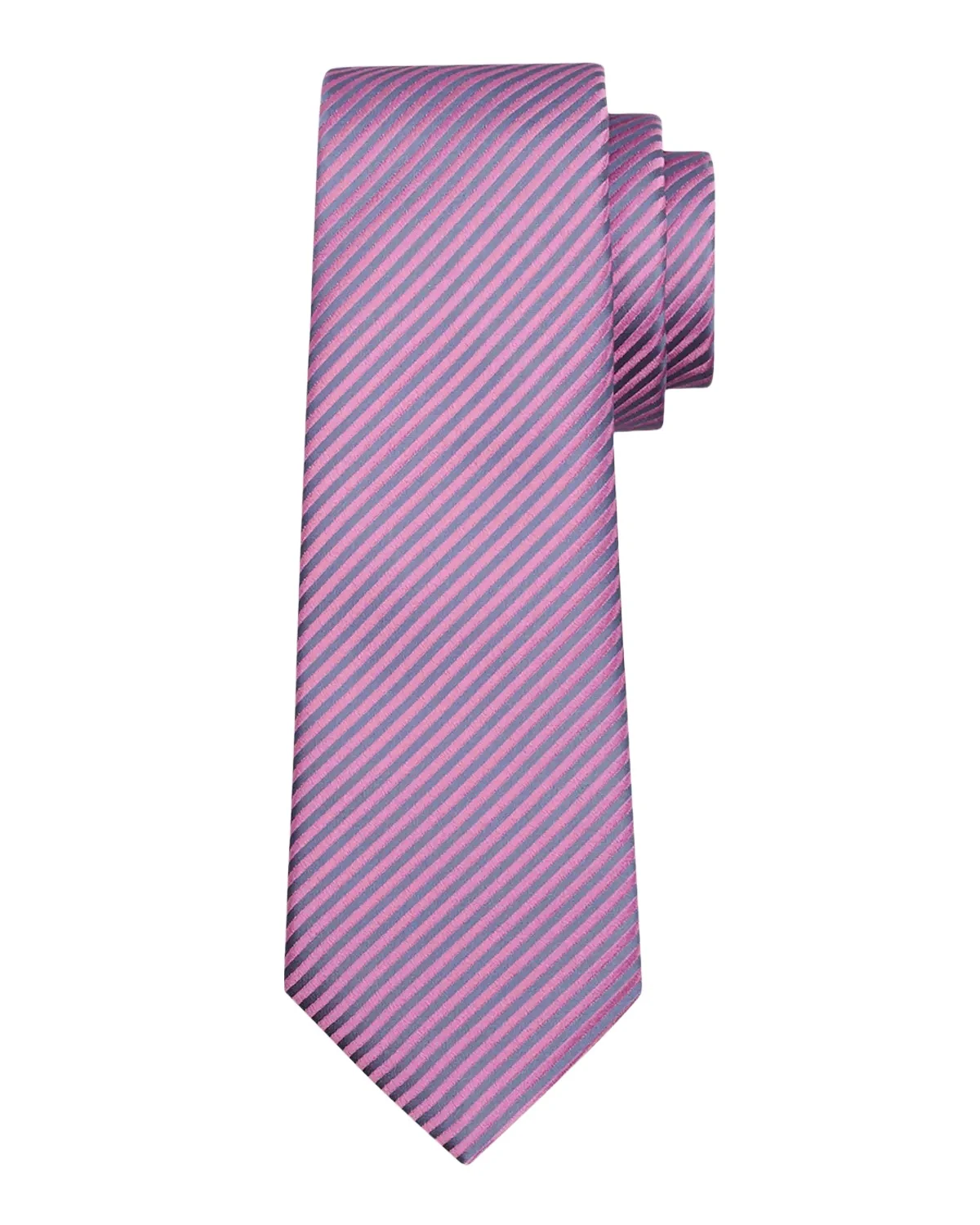 Giorgio Armani Men's Bicolor Stripe Silk Tie