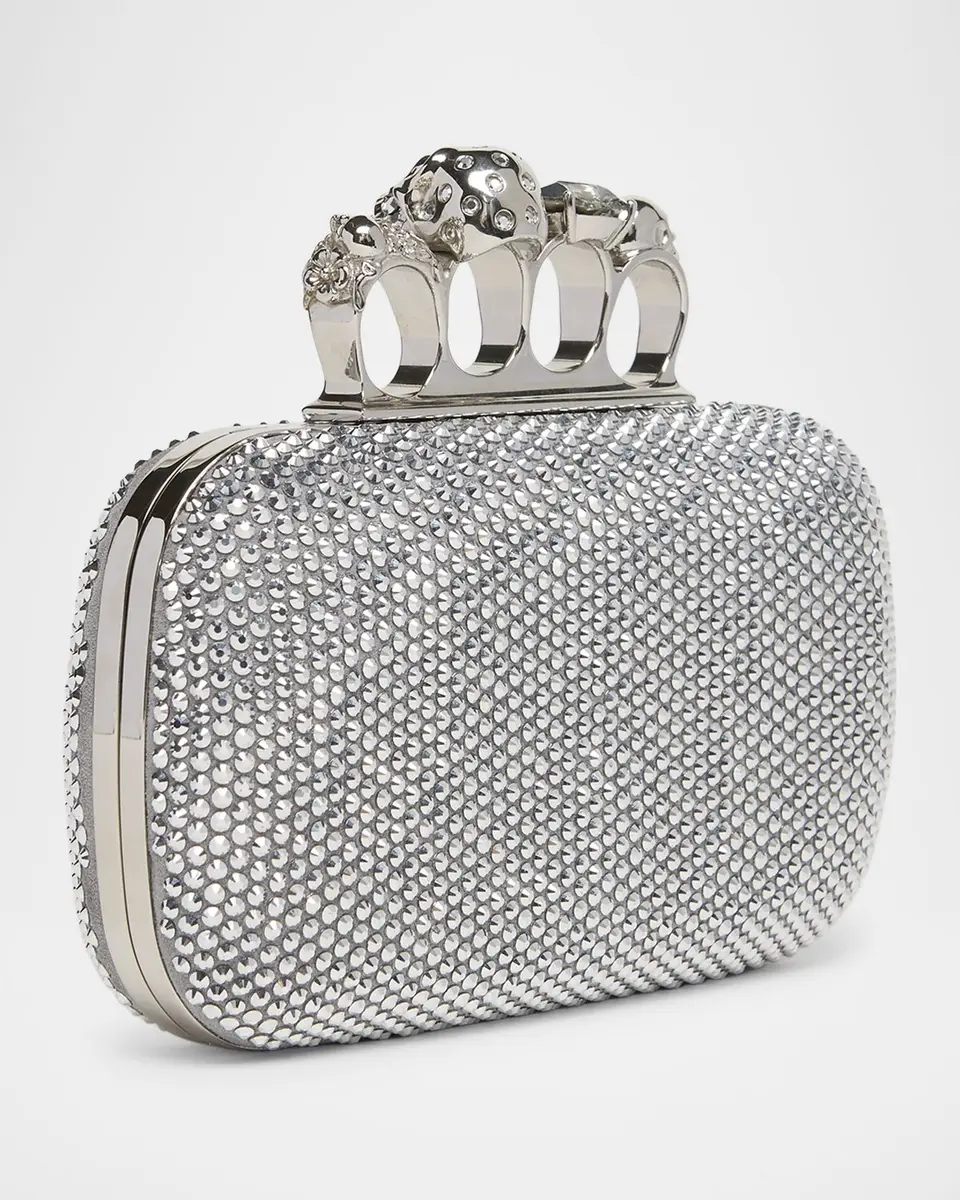 Alexander McQueen Embellished Skull Leather Clutch | Thumbnail 3 Alexander McQueen Embellished Skull Leather Clutch | Thumbnail 3