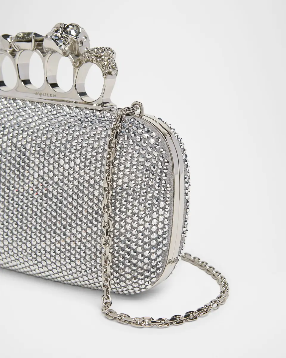 Alexander McQueen Embellished Skull Leather Clutch | Thumbnail 6 Alexander McQueen Embellished Skull Leather Clutch | Thumbnail 6
