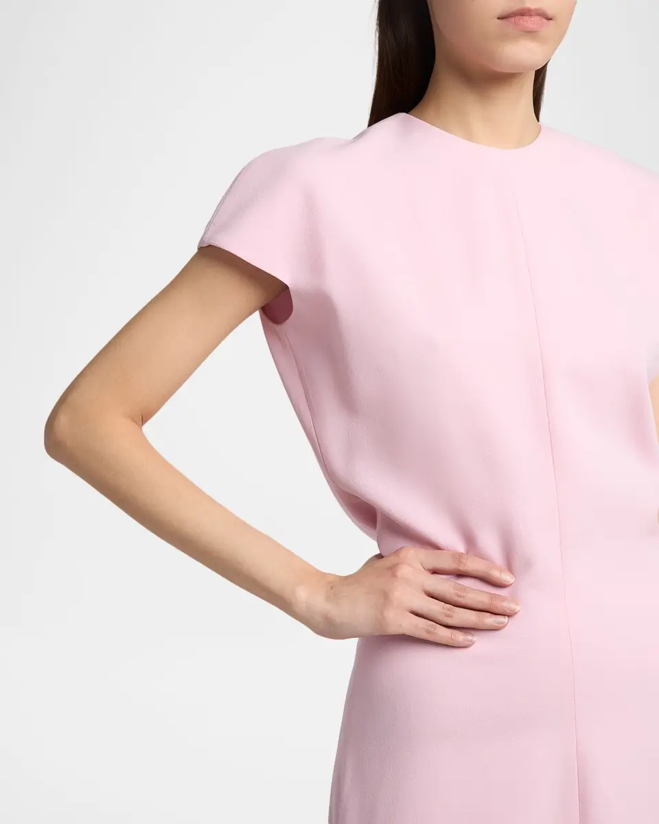 Jil Sander Open Back Short-Sleeve Long Wool Dress | Thumbnail 5 Jil Sander Open Back Short-Sleeve Long Wool Dress | Thumbnail 5