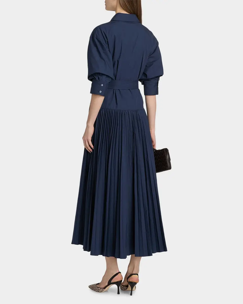Simkhai Arlo Belted Cotton Maxi Dress | Thumbnail 3