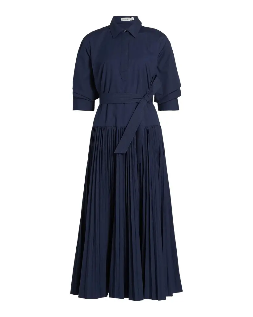 Simkhai Arlo Belted Cotton Maxi Dress | Image 1 Simkhai Arlo Belted Cotton Maxi Dress | Image 1
