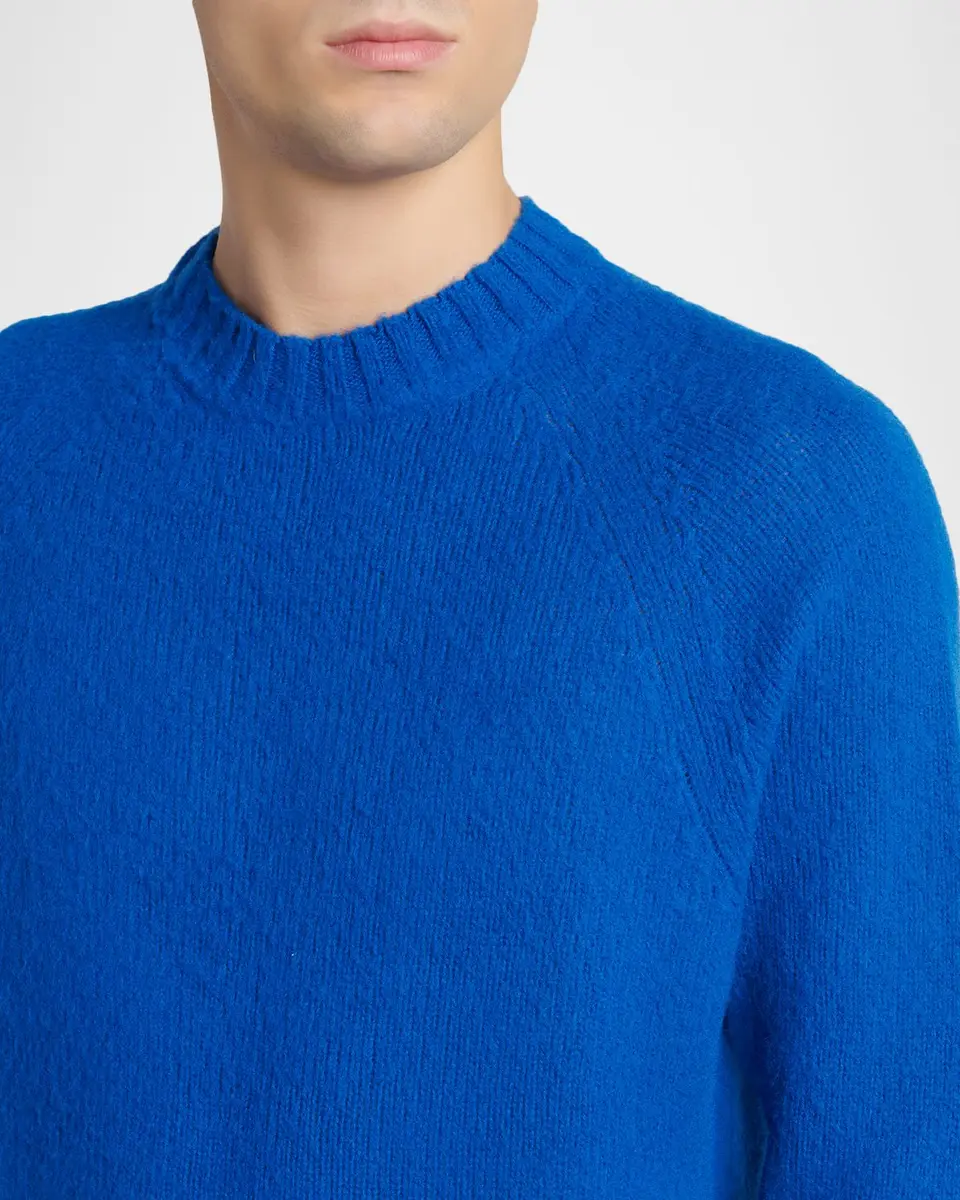 Tom Ford Men's Brushed Cashmere Raglan Crewneck Sweater | Thumbnail 5