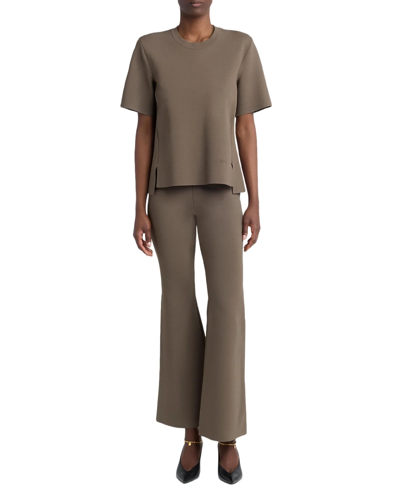 Stella McCartney Iconic Compact Knit Short-Sleeve Top