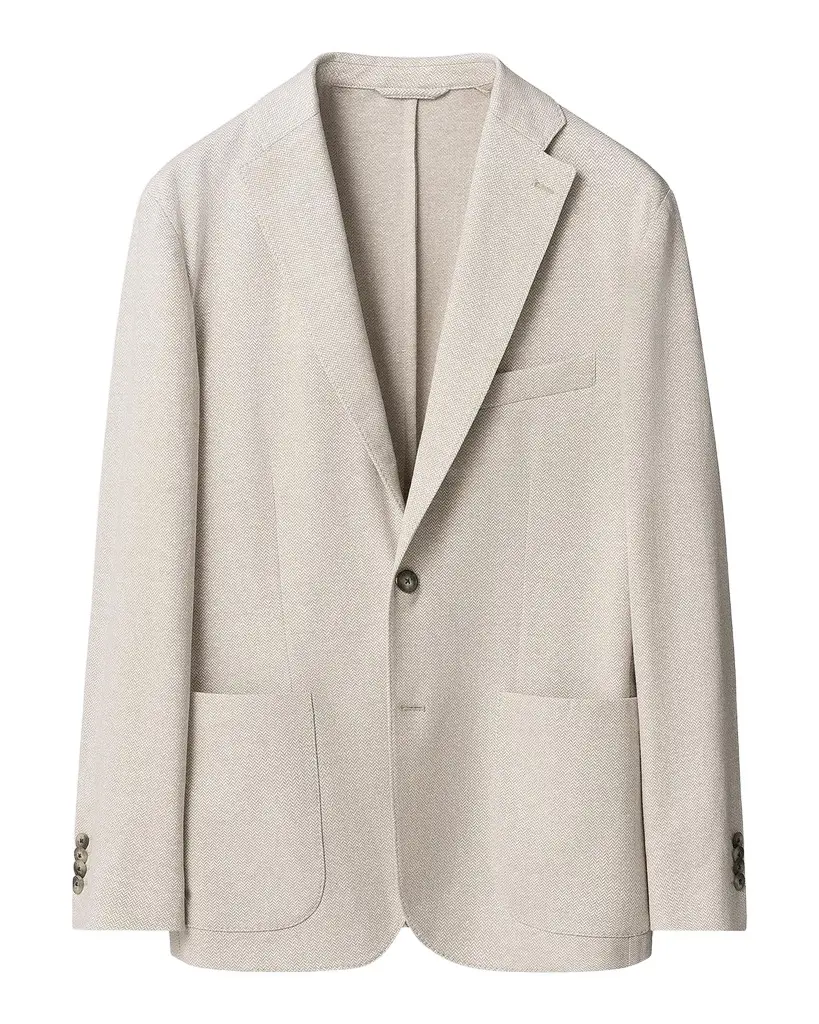 Herringbone Linen Jersey Soft Jacket Herringbone Linen Jersey Soft Jacket