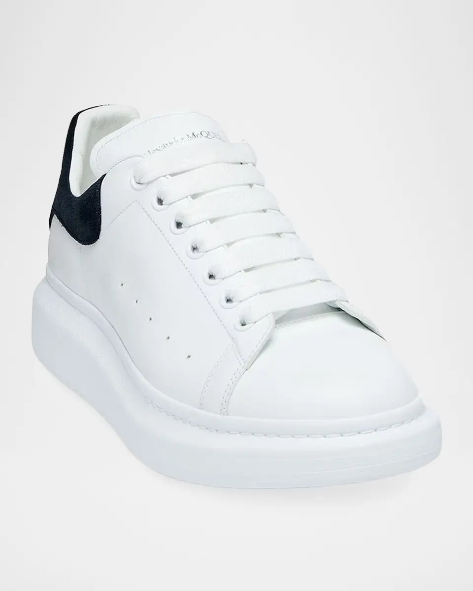 Alexander McQueen Men's Leather and Suede Oversized Sneakers | Thumbnail 3