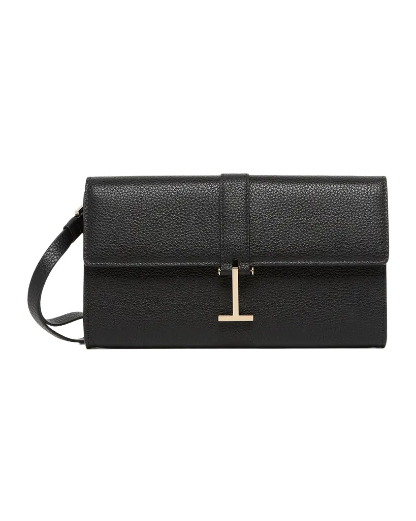 Tom Ford Kara Hanging T Leather Wristlet | Image 1 Tom Ford Kara Hanging T Leather Wristlet | Image 1