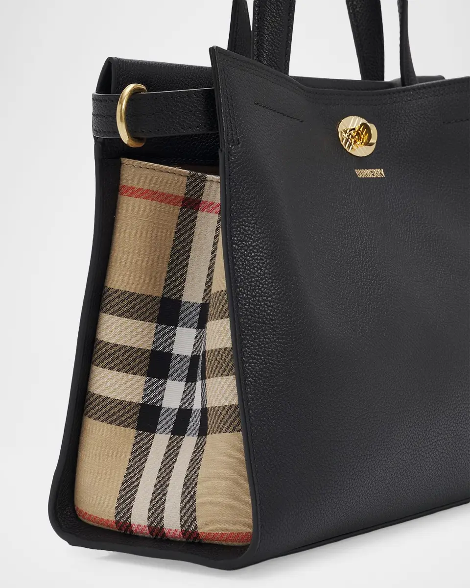 Burberry Cotswolds Small Check Leather Tote Bag | Thumbnail 6 Burberry Cotswolds Small Check Leather Tote Bag | Thumbnail 6
