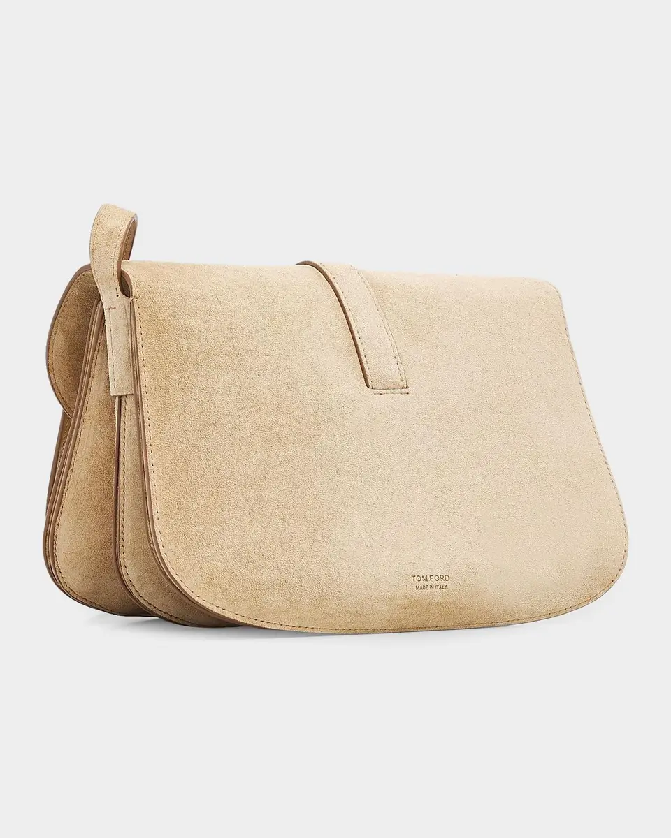 Tom Ford Kara Small Suede Crossbody Bag | Thumbnail 3 Tom Ford Kara Small Suede Crossbody Bag | Thumbnail 3