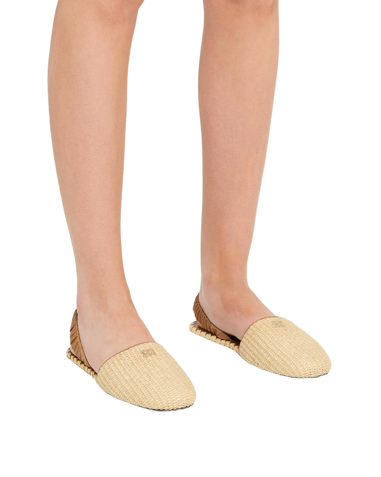 Miu Miu Woven Slingback Sandals