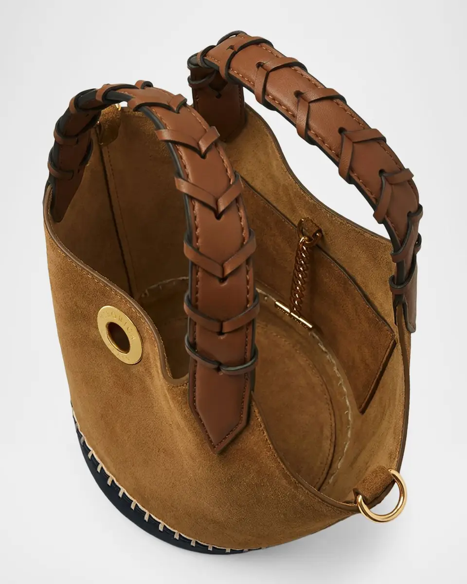 Veronica Beard Anchor Colorblock Suede & Leather Top-Handle Bag | Thumbnail 3 Veronica Beard Anchor Colorblock Suede & Leather Top-Handle Bag | Thumbnail 3