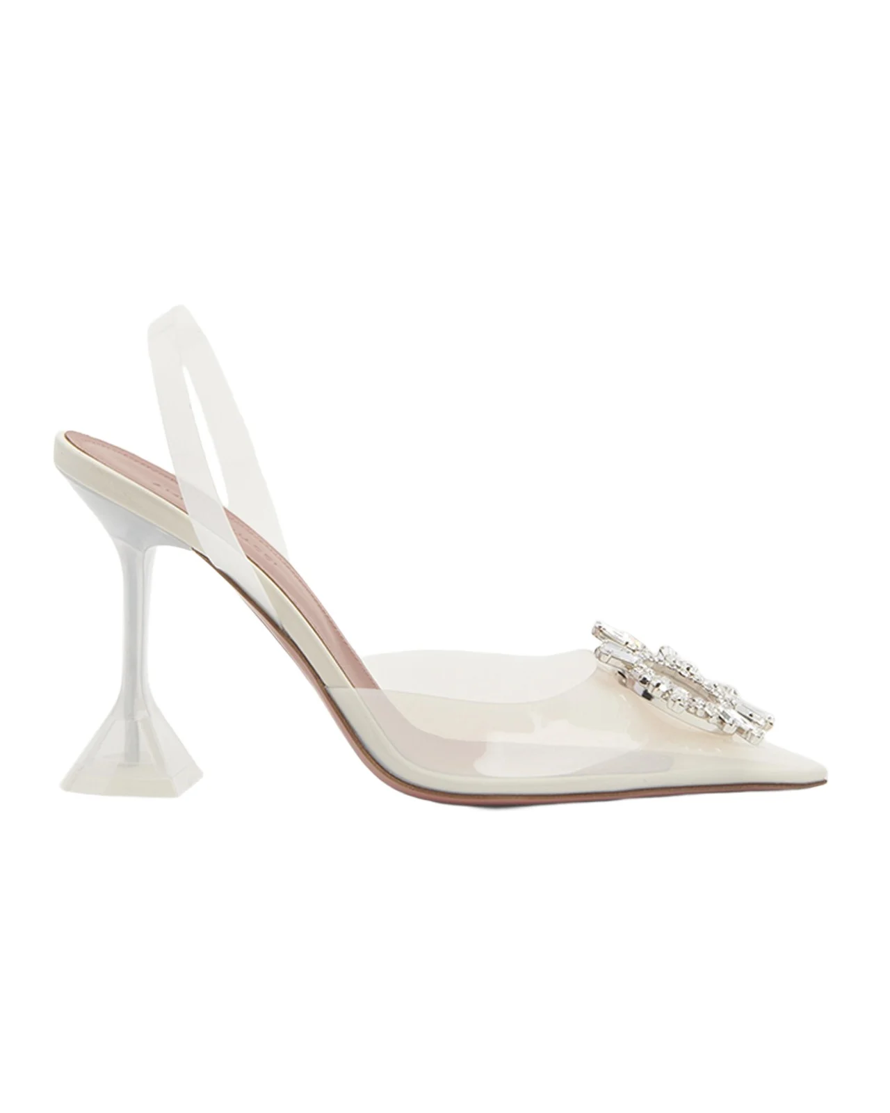 Amina Muaddi Begum 90mm 'Glass ' Slingback Pumps