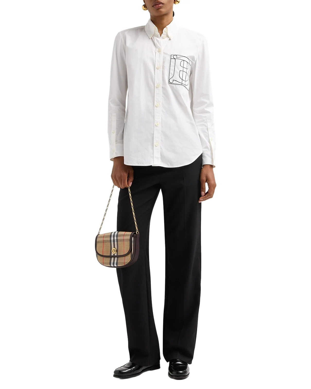 Highlands Mini Check Cotton-Blend Shoulder Bag Highlands Mini Check Cotton-Blend Shoulder Bag