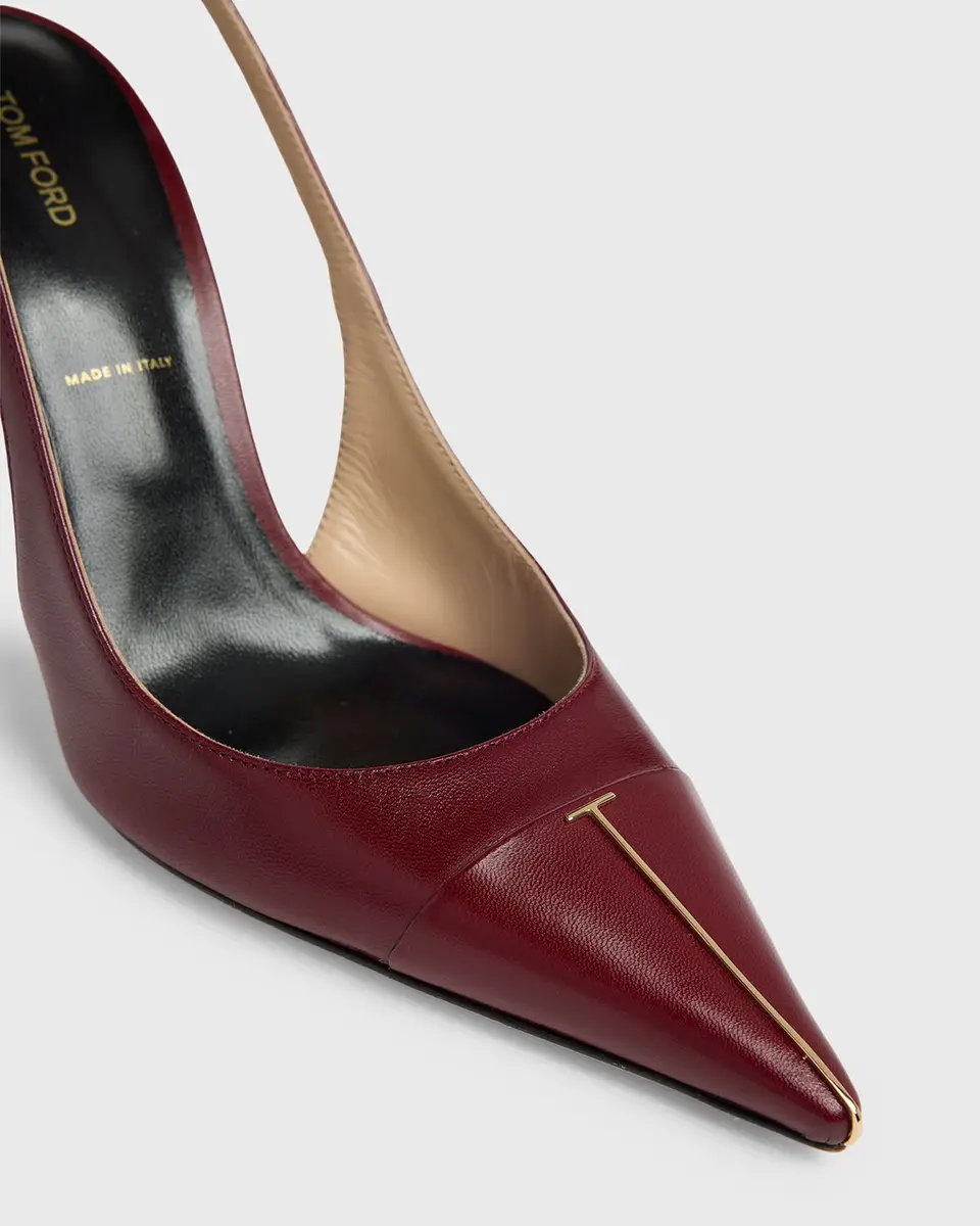 Tom Ford 85mm Shiny Kid Leather Slingback Pumps | Thumbnail 3 Tom Ford 85mm Shiny Kid Leather Slingback Pumps | Thumbnail 3