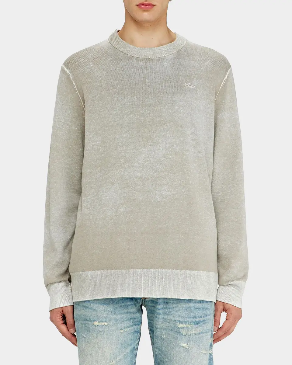 Diesel Men's Laurent Sun-Faded Cotton Crewneck Sweater | Thumbnail 4 Diesel Men's Laurent Sun-Faded Cotton Crewneck Sweater | Thumbnail 4