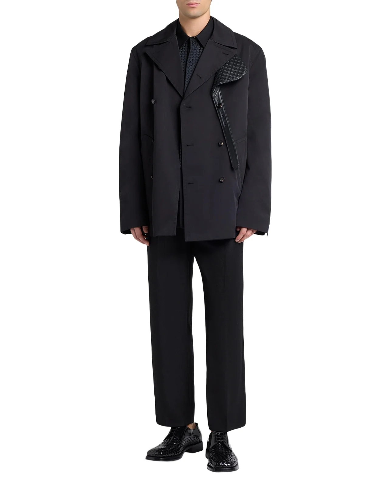 Men's Nylon and Cotton Technical Short Coat Men's Nylon and Cotton Technical Short Coat