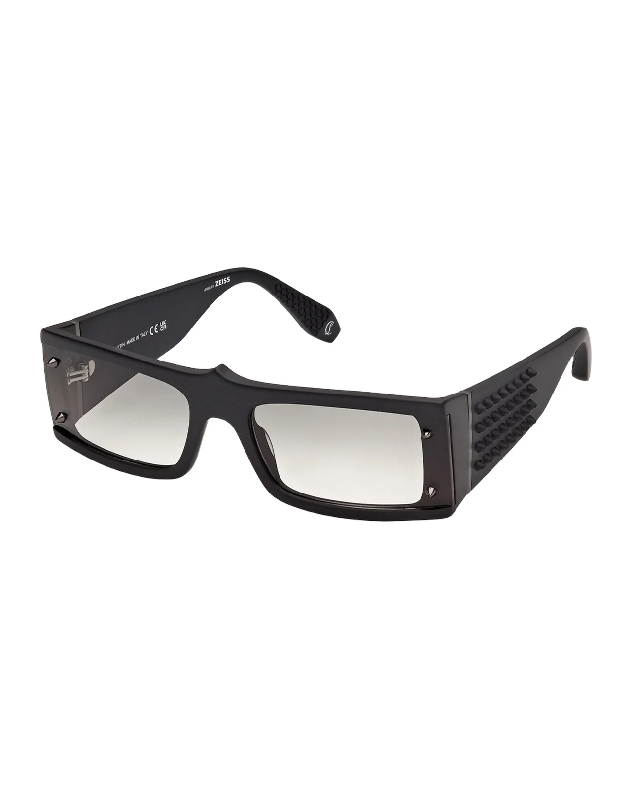 Men's Spikes Acetate Rectangle Sunglasses