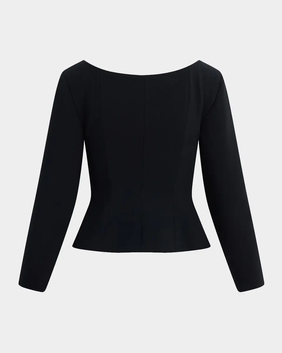 Favorite Daughter The Reveal Cropped Peplum Blazer | Thumbnail 5 Favorite Daughter The Reveal Cropped Peplum Blazer | Thumbnail 5
