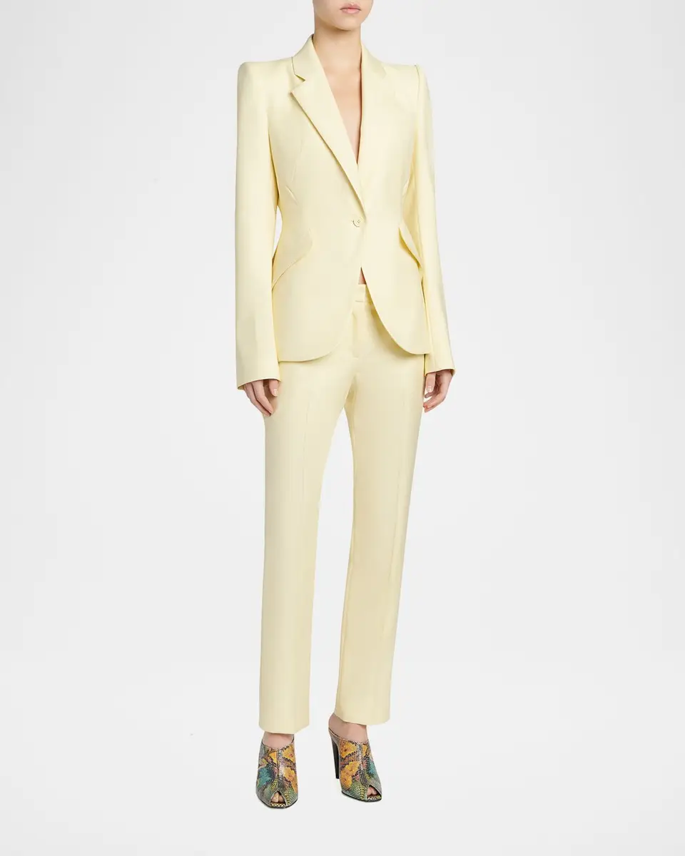 Alexander McQueen Low-Rise Cigarette Trousers | Thumbnail 2 Alexander McQueen Low-Rise Cigarette Trousers | Thumbnail 2