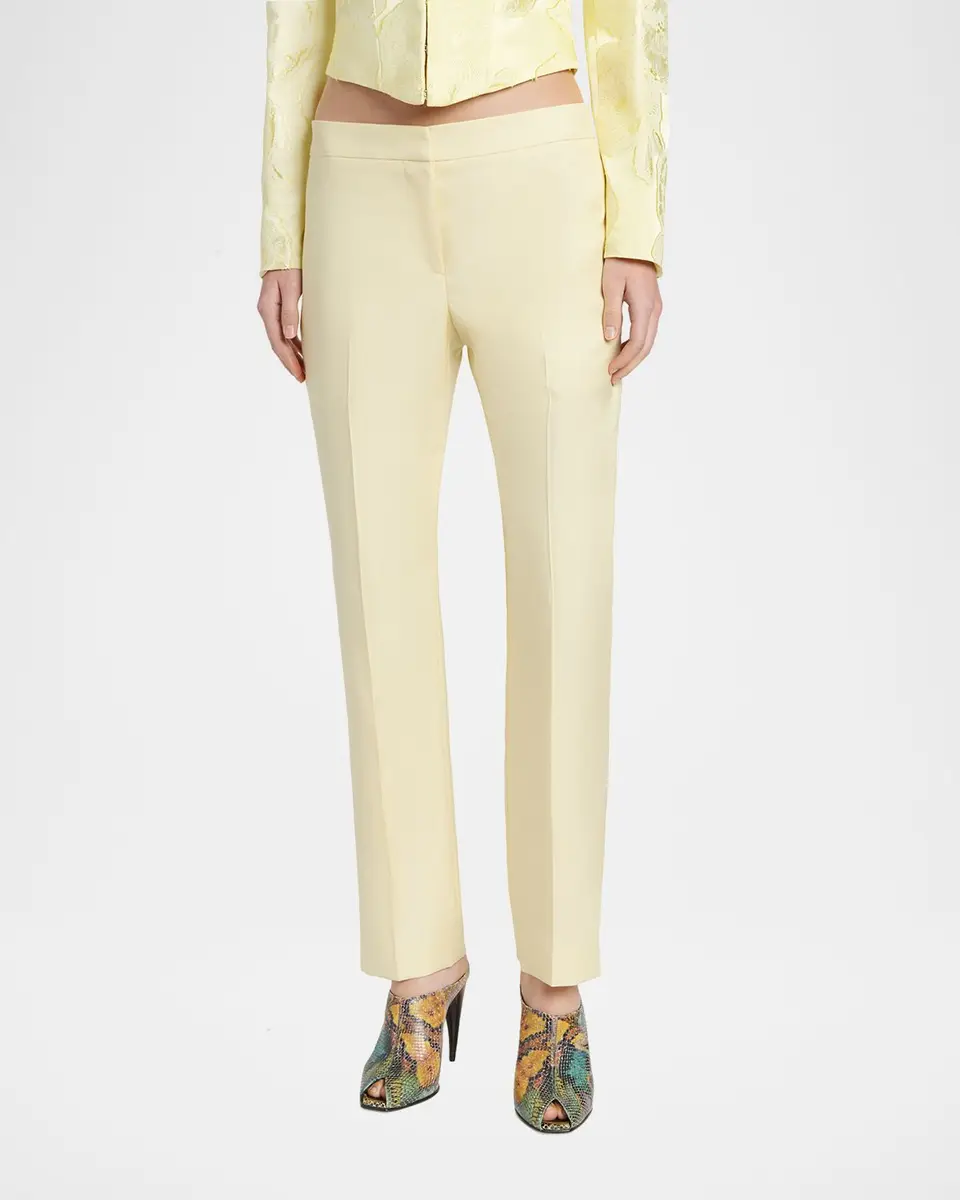 Alexander McQueen Low-Rise Cigarette Trousers | Thumbnail 4 Alexander McQueen Low-Rise Cigarette Trousers | Thumbnail 4