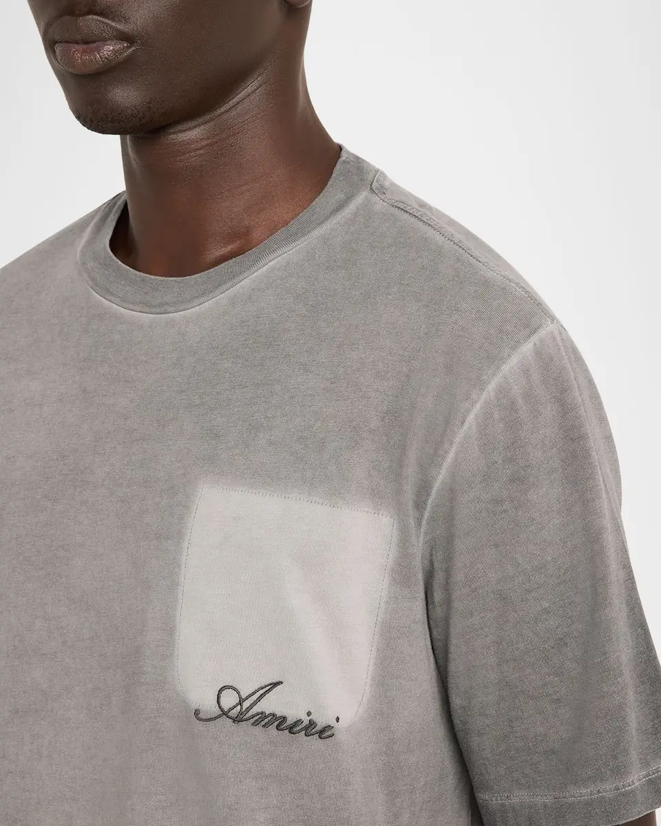 AMIRI Faded Pocket Crop T-Shirt | Thumbnail 4