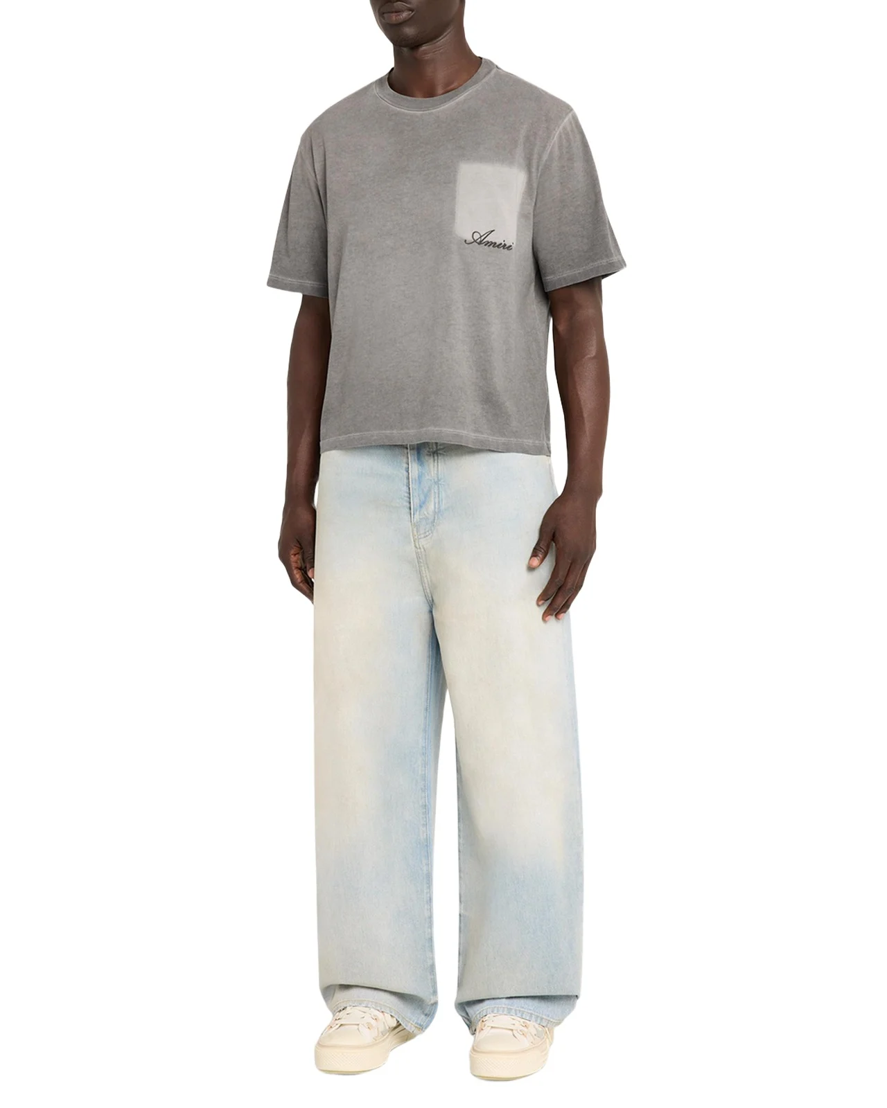 Faded Pocket Crop T-Shirt Faded Pocket Crop T-Shirt