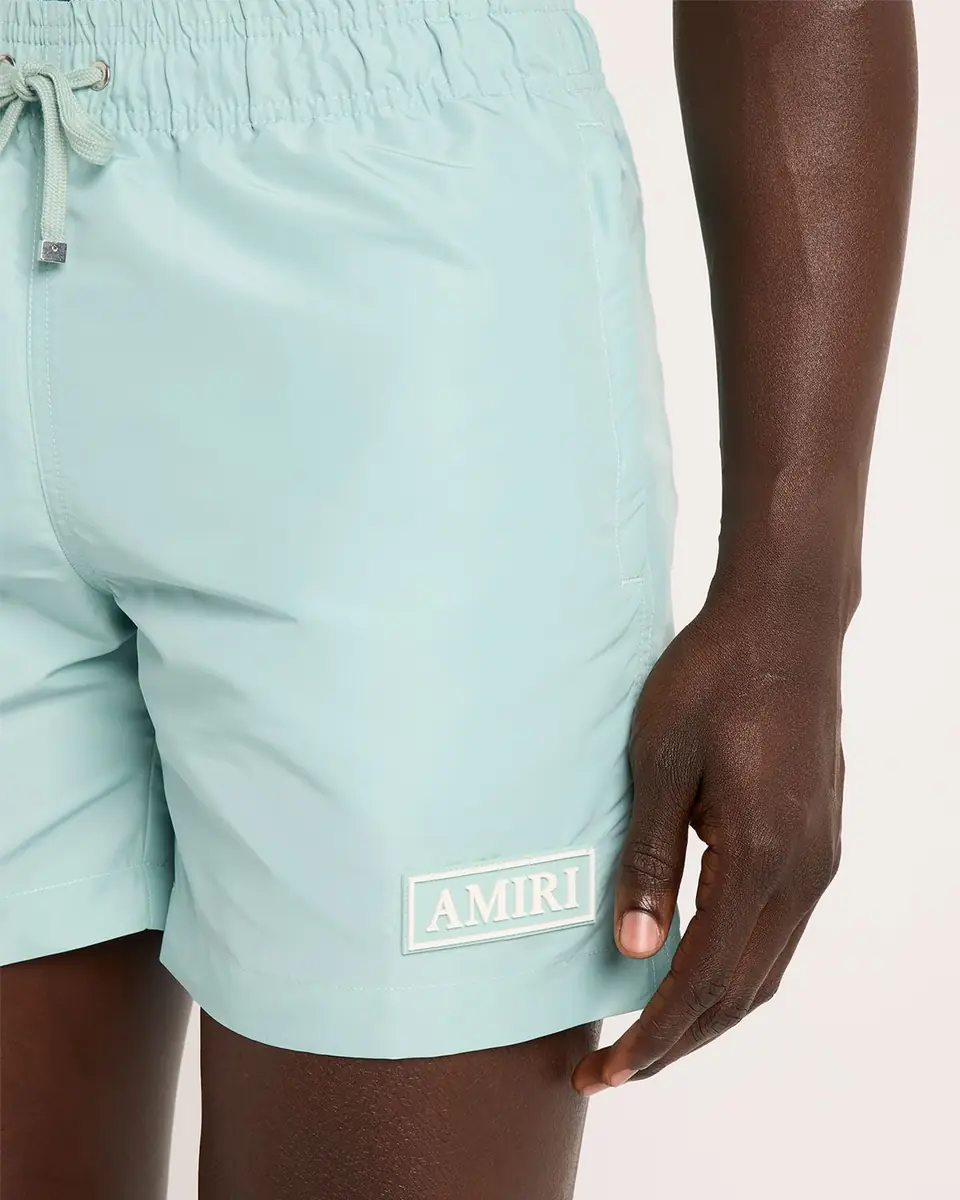 AMIRI Men's Logo Patch Swim Trunks | Thumbnail 3